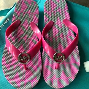 Michael Kors girls flip flops